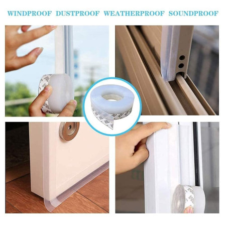 ১ পিস- Silicone seal strip for Door and window -5M